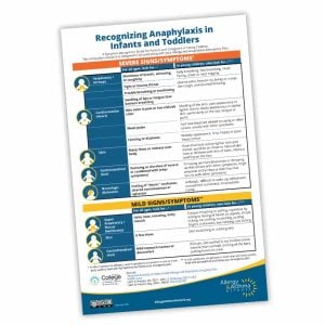 Recognizing Anaphylaxis in Infants and Toddlers - English – 11 x 17 Print Edition